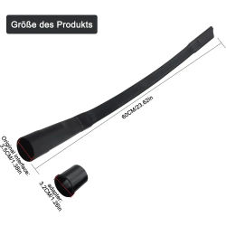 Adaptador de manguera para aspiradora, puerto de repuesto duradero, herramienta para hendiduras negra, Kit de accesorios de esquina Flexible, 35mm-32mm, novedad de 2025