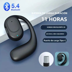 Auriculares inalámbricos con Bluetooth, cascos con micrófono, conducción ósea, manos libres, cancelación de ruido, para conducir