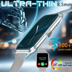 Reloj Inteligente Ultrafino 2026, Pantalla AMOLED de Alta Definición de 1.93 Pulgadas, Llamadas Inalámbricas, Monitor de Actividad Física, para Hombres y Mujeres