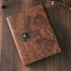 Cuaderno Vintage DND Journal, 400 Páginas, Carpeta A5 para Accesorios de Dungeons and Dragons, Libros de D&D, Regalos para Jugadores Dm, Hombres y Mujeres
