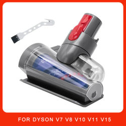 Mini cabezal de cepillo motorizado antienredos mejorado para aspiradora Dyson V7 V8 V10 V11 V15, adecuado para sofás, camas y asientos de coche