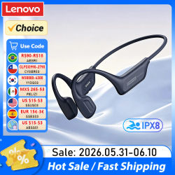 Auriculares Lenovo S106 con Conducción Ósea, Resistentes al Agua IPX8, Bluetooth 6.0, Reproductor MP3, Memoria Integrada de 32GB, Auriculares Deportivos Inalámbricos con Micrófono