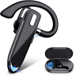 YYK530 auriculares de negocios de un solo oído compatibles con Bluetooth inalámbrico IPX5 impermeable reducción de ruido auriculares deportivos de música con micrófono
