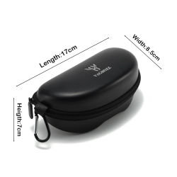 VAGHOZZ Estuche para gafas de sol para ciclismo Estuche para gafas para deportes al aire libre con resistencia a la compresión EVA