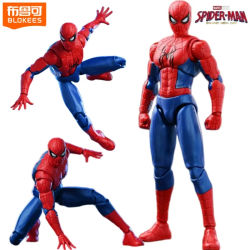 BLOKEES Edición Película Marvel Spider-Man: Un Nuevo Comienzo, Bloques de Construcción, Modelo de Ensamblaje, Robot Articulado, Decoración de Escritorio, Juguete