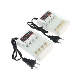 Cargador de 4 Ranuras de 1.2V para Baterías Recargables AA AAA, Sistema de Carga Independiente, Enchufe EU/US, Apto para Electrodomésticos