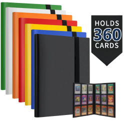 Carpeta para tarjetas de 9 bolsillos (360 tarjetas), álbum protector y duradero para almacenamiento de tarjetas MTG, TCG y deportivas, cuaderno de ensueño para coleccionistas