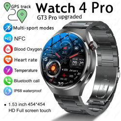 2025 nuevo reloj 4 Pro GPS NFC reloj inteligente hombres 360*360 pantalla AMOLED ritmo cardíaco Bluetooth llamada impermeable deportes hombre Smartwatch