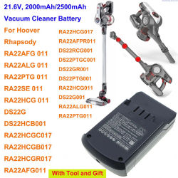 Batería de aspiradora Cameron Sino de 2000mAh/2500mAh para Hoover Rhapsody,DS22G,DS22G001,DS22HCB001,DS22RCG001,DS22GR001