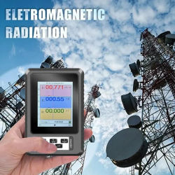Detector de Radiación Electromagnética Portátil, Medidor EMF de Alta Precisión, Dosímetro de Radiación Profesional, Monitor, Probador, Nuevo