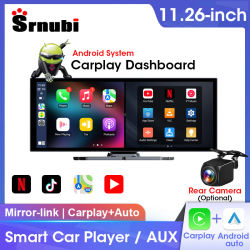 Srnubi 11,26 "Radio Universal para coche sistema Android reproductor Multimedia red GPS Carplay Android Auto Monitor para YouTube Netflix
