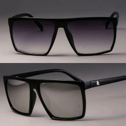 Gafas de Sol con Diseño de Calavera, Montura Cuadrada de Alta Calidad, Montura Grande, Retro, con Lentes de Color para Hombre y Mujer