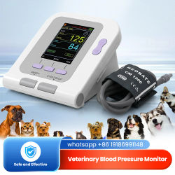 CONTEC 08a-Monitor de presión arterial veterinario, esfigmomanómetro electrónico, esfigmomanómetro PR, probador de pulso, manguito de 6-11cm