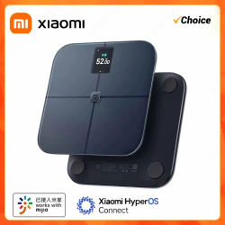 Xiaomi Mijia-escala de grasa corporal S400 Pro, pantalla TFT a Color de 3,5 pulgadas, Bluetooth 5,1, báscula de composición corporal inteligente para el hogar, funciona con la aplicación Mi Home