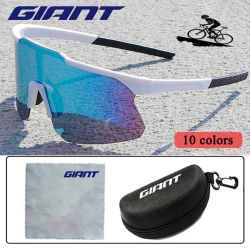 Gafas de sol de ciclismo gigantes para hombres y mujeres, gafas de sol para ciclismo de montaña y carretera, lentes para exteriores con estuche, gafas de ciclismo