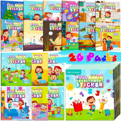 10/20 volúmenes de nuevo libro de pegatinas, pegatinas de desarrollo de potencial de enfoque, iluminación para niños, libro de educación temprana para bebés
