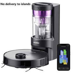 Robot aspirador Eureka E10s con estación de vaciado sin bolsa, aspirador robótico de capacidad de 45 días, succión de 4000 Pa