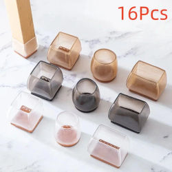 Almohadillas antideslizantes de silicona para patas, muebles de suela gruesa, sofá, cubierta antiruido para pies, suelo de madera contra arañazos, 16/8/4 Uds.