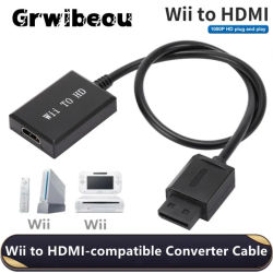 Cable convertidor WII a HDMI HD 1080P WII a HDMI, convertidor adaptador para PC, Monitor HDTV, pantalla, adaptador compatible con Wii a HDMI