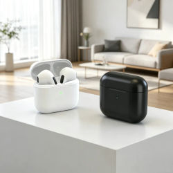 Auriculares inalámbricos TWS Fone con Bluetooth, auriculares inalámbricos con micrófono y Control táctil, auriculares inalámbricos con Bluetooth para teléfonos inteligentes