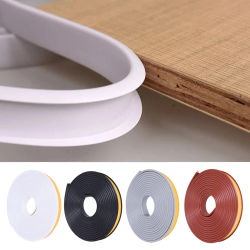 Tira de bandas de borde en forma de U de 5M, Protector de bordes autoadhesivo para muebles, chapa de TPE, protectores de seguridad para esquinas y bordes, armario de mesa