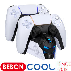 BEBONCOOL cargador rápido Dual para PS5 soporte de controlador inalámbrico para Sony PlayStation 5 Gamepad controlador DualSense Base de carga