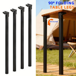 Patas plegables de metal para mesa, 27,56 pulgadas (70 cm) de altura, patas plegables resistentes para mesas, bancos de trabajo y soporte para muebles