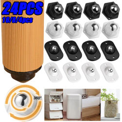 Ruedas giratorias universales, Mini polea autoadhesiva, rueda giratoria para caja de almacenamiento de muebles, armario de basura, rodillo deslizante para electrodomésticos