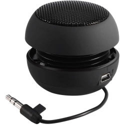 Mini altavoz portátil de viaje con Cable de Audio de 3,5mm altavoz retráctil con batería integrada de bajo voltaje para
