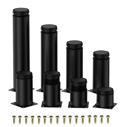 4 Uds. Patas de muebles de acero inoxidable de 5-30cm, patas ajustables de Metal, para patas de mesa de gabinete, patas de sofá, pie de repuesto para muebles
