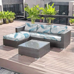 Funda Protectora Impermeable para Cojines de Sofá de Exterior, a Prueba de Polvo, para Sillas de Ratán, Muebles de Patio, Jardín y Terraza