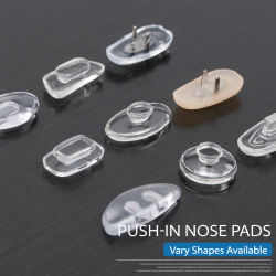 Gafas de silicona, gafas de sol, almohadillas para la nariz, gafas antideslizantes, almohadillas nasales transparentes, accesorios para gafas