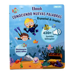 Máquina de aprendizaje de idiomas en español Montessori, libros de lectura electrónicos, juguetes educativos para bebés pequeños, libro electrónico multifunción