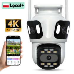 Cámara PTZ WONSDAR con Tres Lentes, Monitor de Vigilancia WiFi, Cámara de Seguridad para Exteriores con Detección de Movimiento, Audio Bidireccional, Monitor iCsee