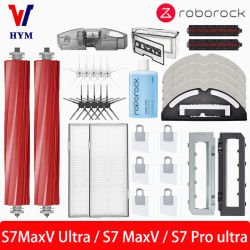 Para Roborock S7 Maxv Ultra / S7 Pro Ultra / S7 Max accesorios de Robot aspirador cepillo lateral principal fregona filtro Hepa bolsa de polvo piezas de repuesto