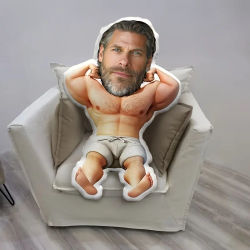 Almohada de felpa personalizada con foto personalizada, llena de polipropileno y revestida de poliéster, regalo suave y jugable