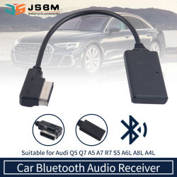 Adaptador auxiliar inalámbrico Bluetooth JSBM para automóvil Adaptador de música Bluetooth AMI para Audi VW MMI 3G MDI Audi A3 A4 B6 A7 R7 Q5 Q7 A6L A8L