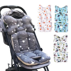 Cochecito de bebé Universal de algodón, cojín para asiento de silla alta de coche, alfombrilla con forro, Protector de cubierta para bebés, niños pequeños