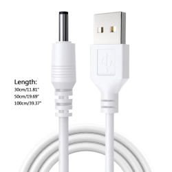 Cable de alimentación USB a CC de 3,5mm, conector Jack, Cable de alimentación de cargador de 5V, 3,5x1,35mm, Universal para HUB, Mini ventilador, enrutador, altavoz MP3/MP4