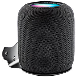 Soporte de Pared de Aluminio Bangcheer + Cubierta Antipolvo, Compatible con el Altavoz Inteligente HomePod, Negro, Alta Resistencia a la Tracción