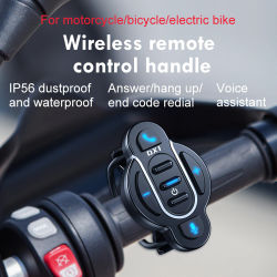 Control remoto inteligente Universal Bluetooth 5,4, controlador multimedia inalámbrico resistente al agua para casco, auriculares, manillar de motocicleta y bicicleta