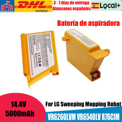 Nueva Batería de 14.4V 5.0Ah para Robot Aspirador y Trapeador LG EAC60766107 EAC60766109 EAC62218207 VR6260LVM R76TIM M970I VR5940L