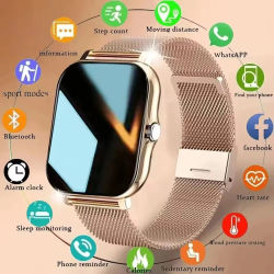 Reloj inteligente 1,83 "pantalla HD Bluetooth llamada ritmo cardíaco oxígeno en sangre Monitor de salud reloj inteligente deportivo mujeres hombres regalos de vacaciones nuevo