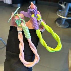 Cordón para teléfono móvil con dos hebras, cordón Simple, cordón de muñeca corto, tira de tarjeta antipérdida, correa Universal para funda de teléfono