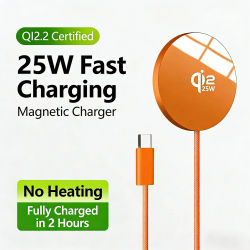 Nuevo cargador magnético Qi2.2 para Magsafe 25W carga rápida súper inalámbrica para iPhone 17 16 15 14 13 12 Pro Max Samsung S25 S23 S22