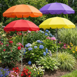 Sombrillas Telescópicas para Plantas de 65 cm, Ajustables, para Plantas Grandes, Protección UV, Ligeras, para Jardín