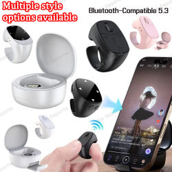 Nuevo anillo de desplazamiento remoto con yema del dedo, Control remoto inalámbrico, obturador de cámara, vídeo Selfie, Bluetooth 5,0 con soporte para teléfono, smartring