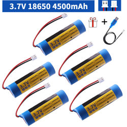 Paquete de batería de litio recargable de 4500mah, 3,7 V, 18650, enchufe Xh2.54-2p, li-lon con cargador, reloj, batería de Audio Bluetooth