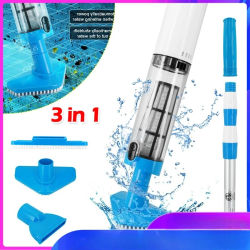 Aspiradora Inalámbrica 3 en 1 Recargable para Piscinas, Spas, Jacuzzis y Piscinas Pequeñas con Detector de Inmersión Automático