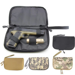 Funda Universal Táctica para Pistola, Compatible con G 17 19 M9, con Porta Cargadores, Acolchada y Resistente a Impactos